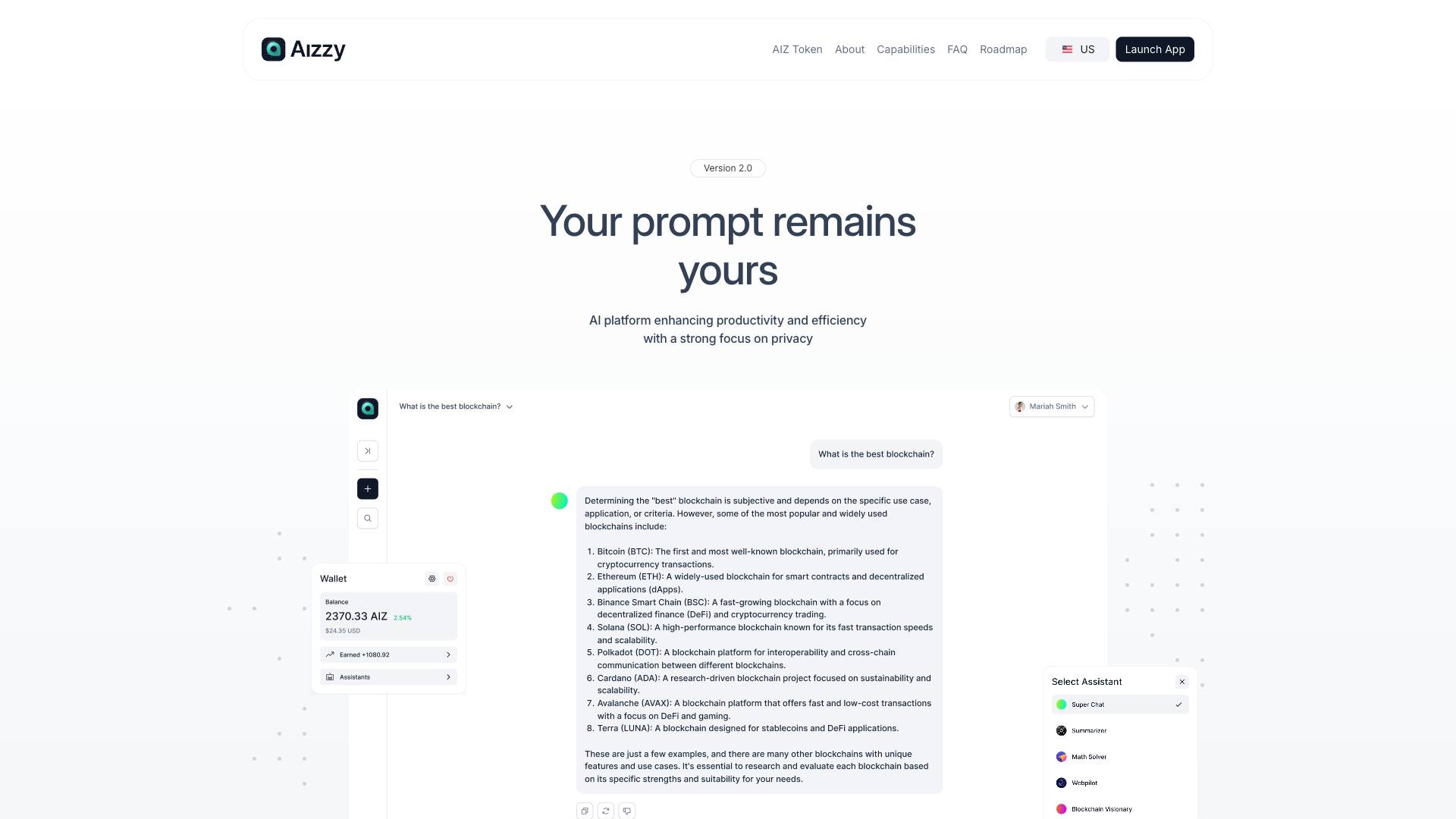 Aizzy.ai Screenshot