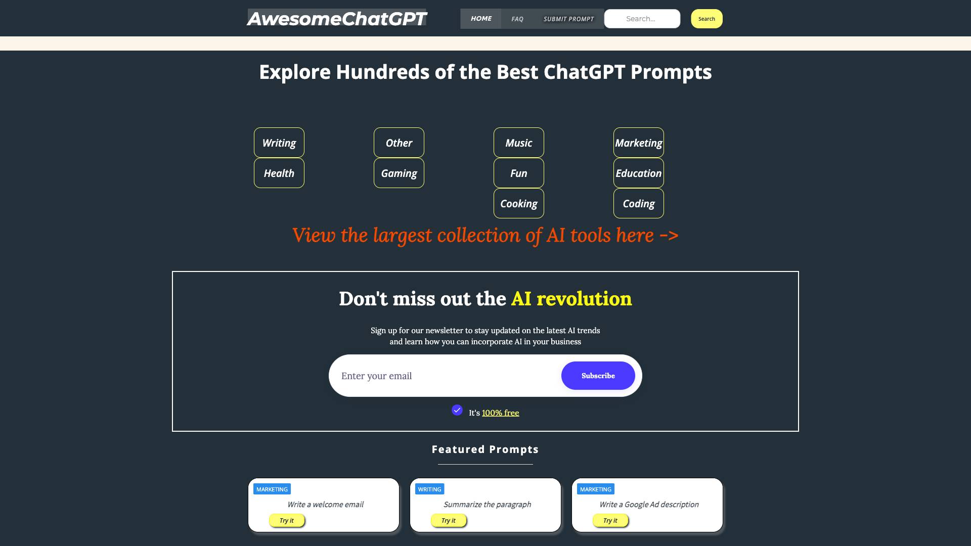 AwesomeChatGPT Screenshot
