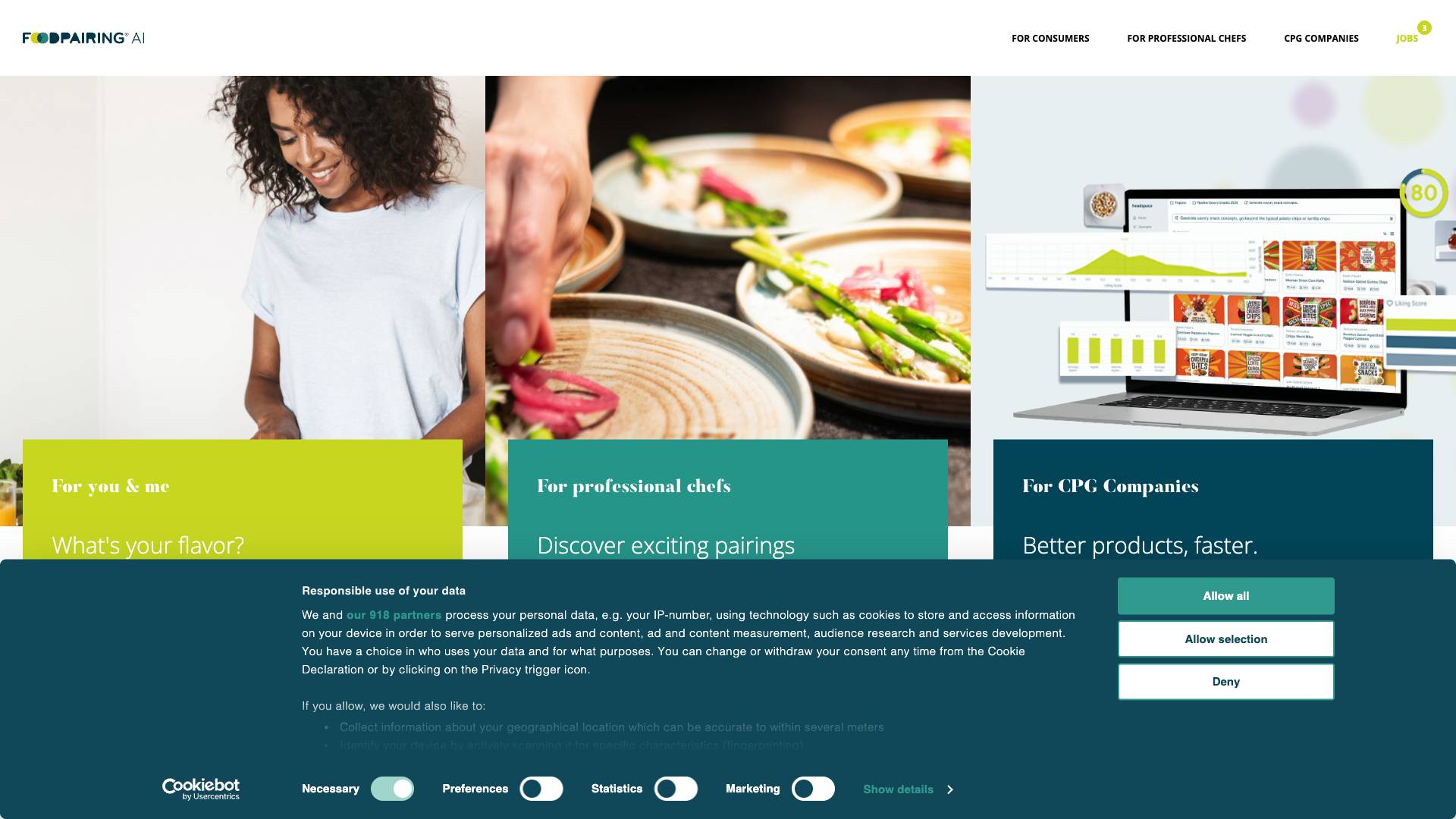 Foodpairing Screenshot