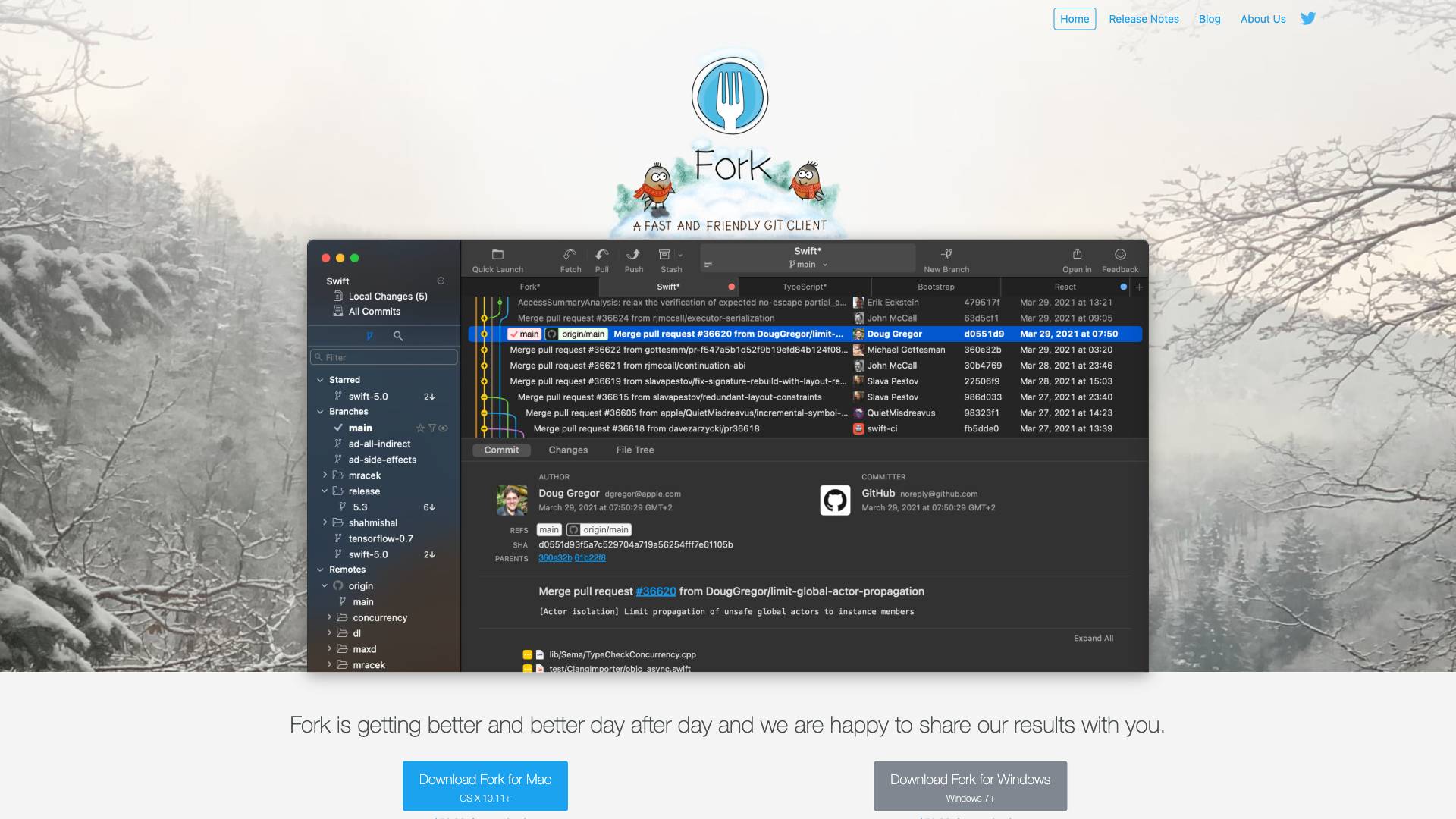 Fork Screenshot