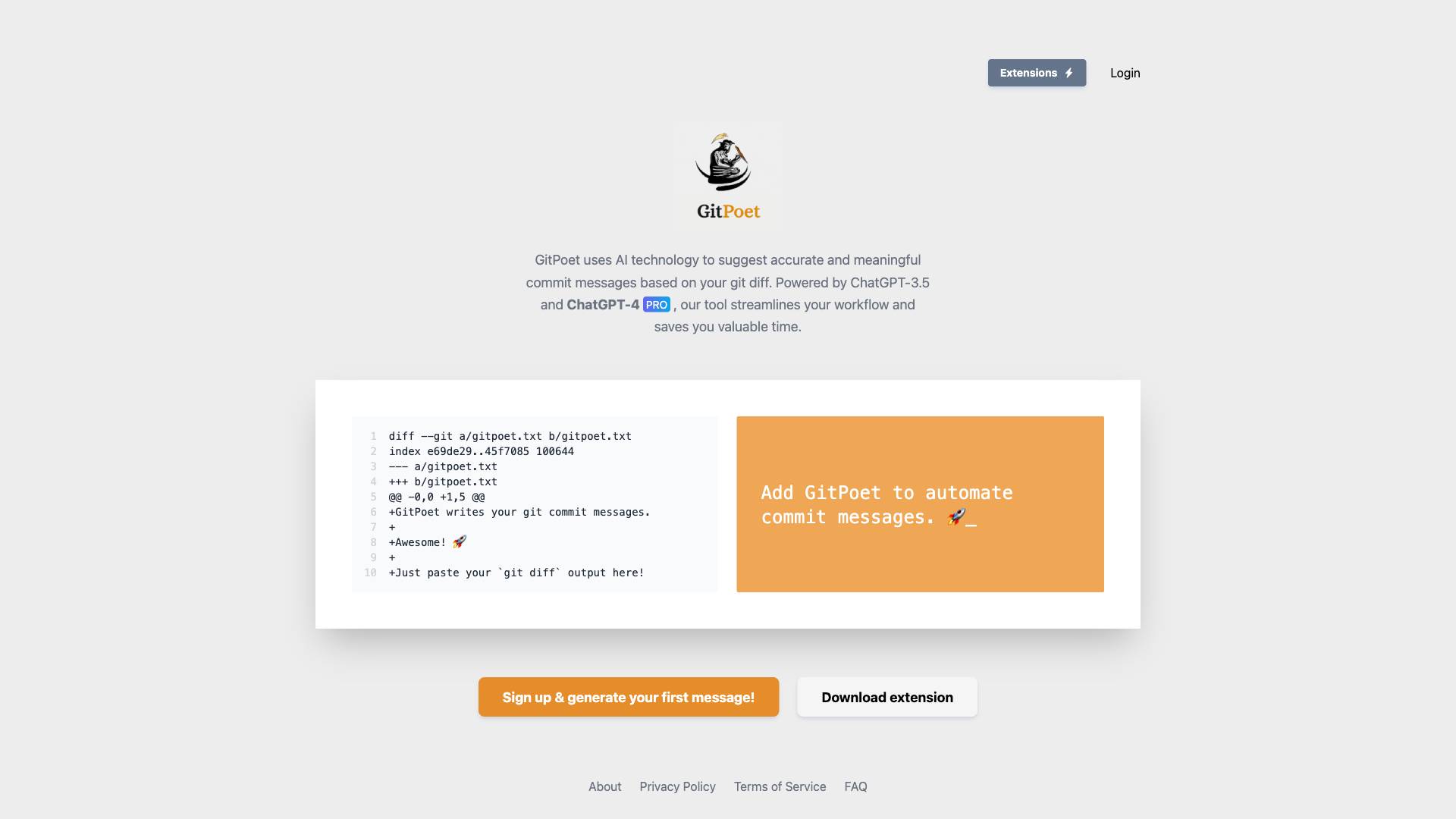 GitPoet Screenshot