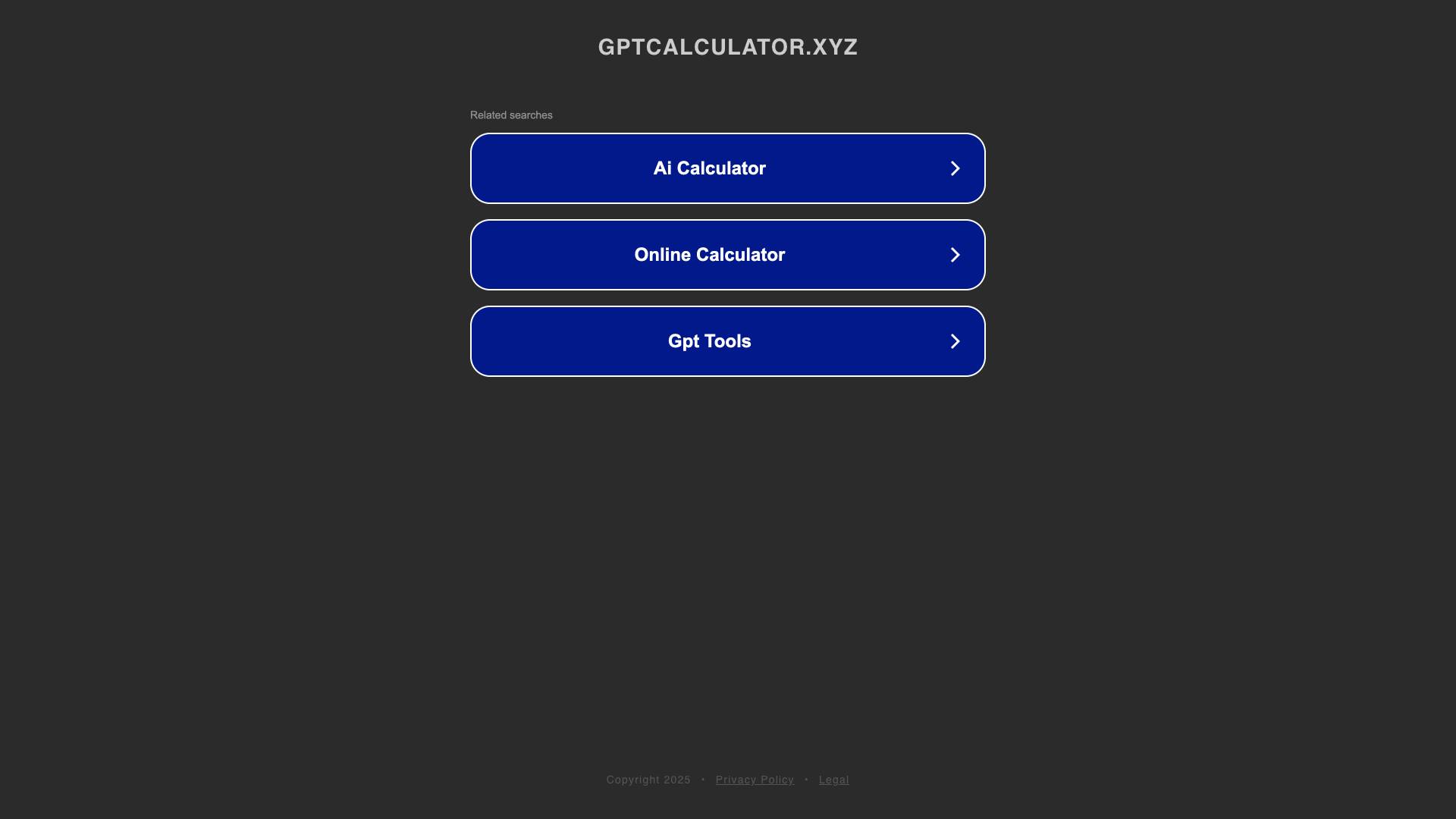GPT Calculator Screenshot
