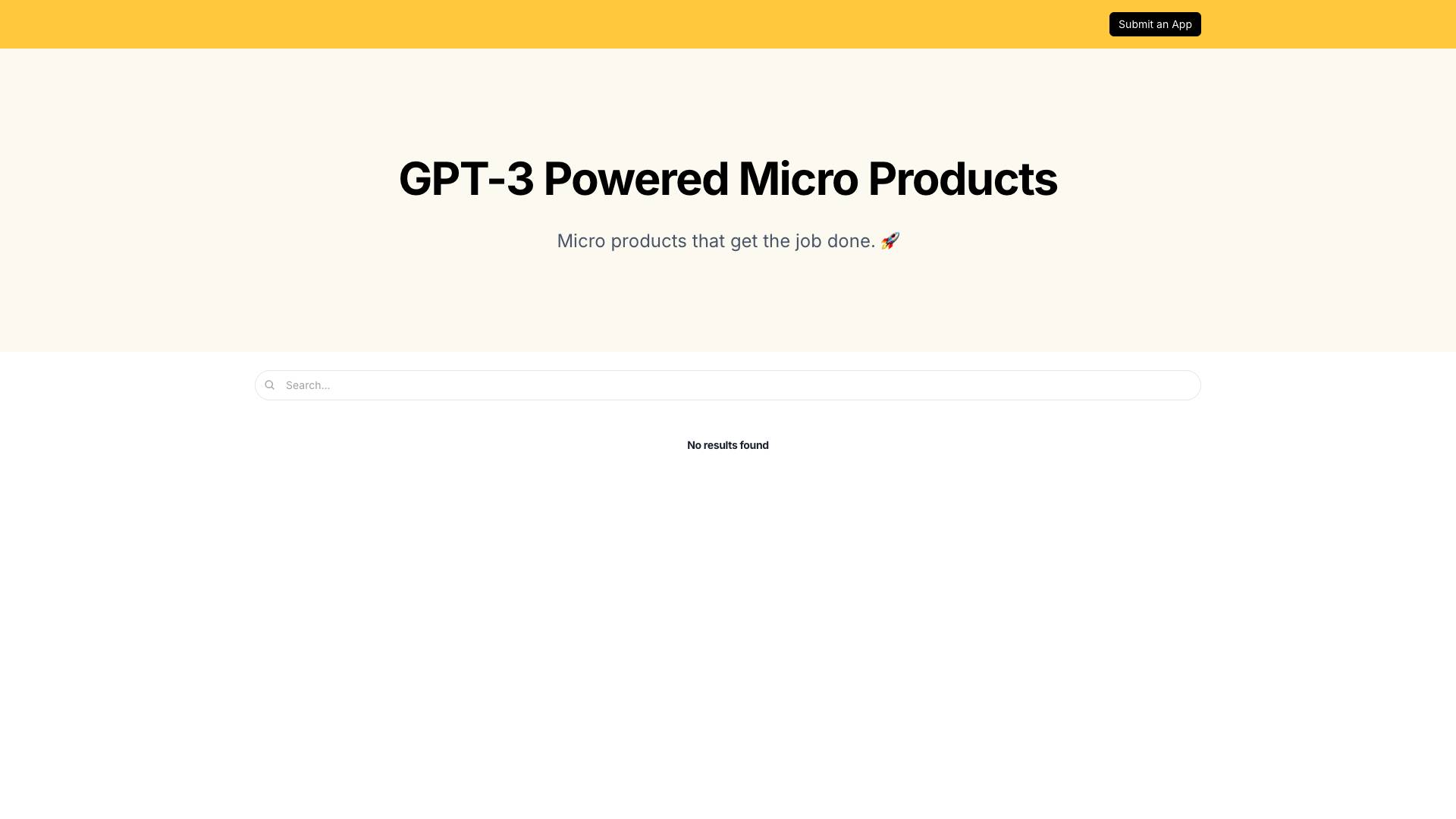 GPT Micro Products Screenshot