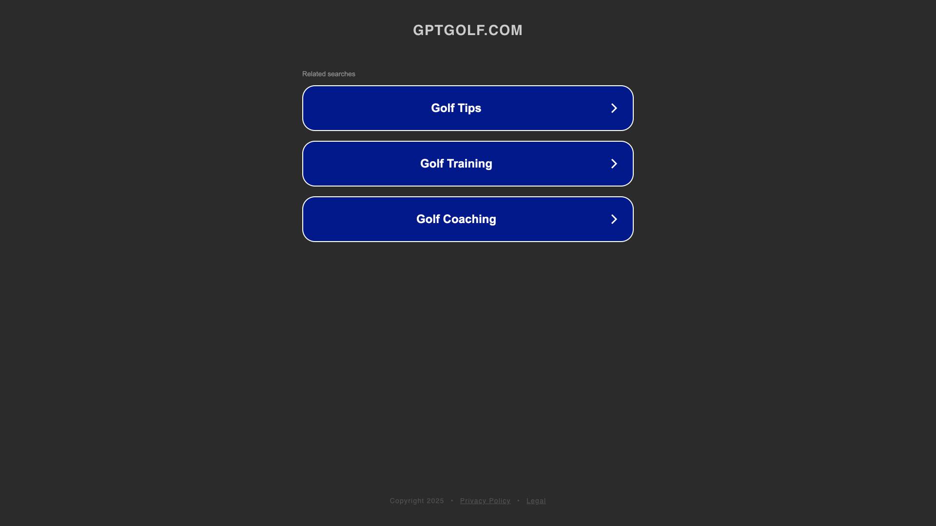 GPTGolf Screenshot
