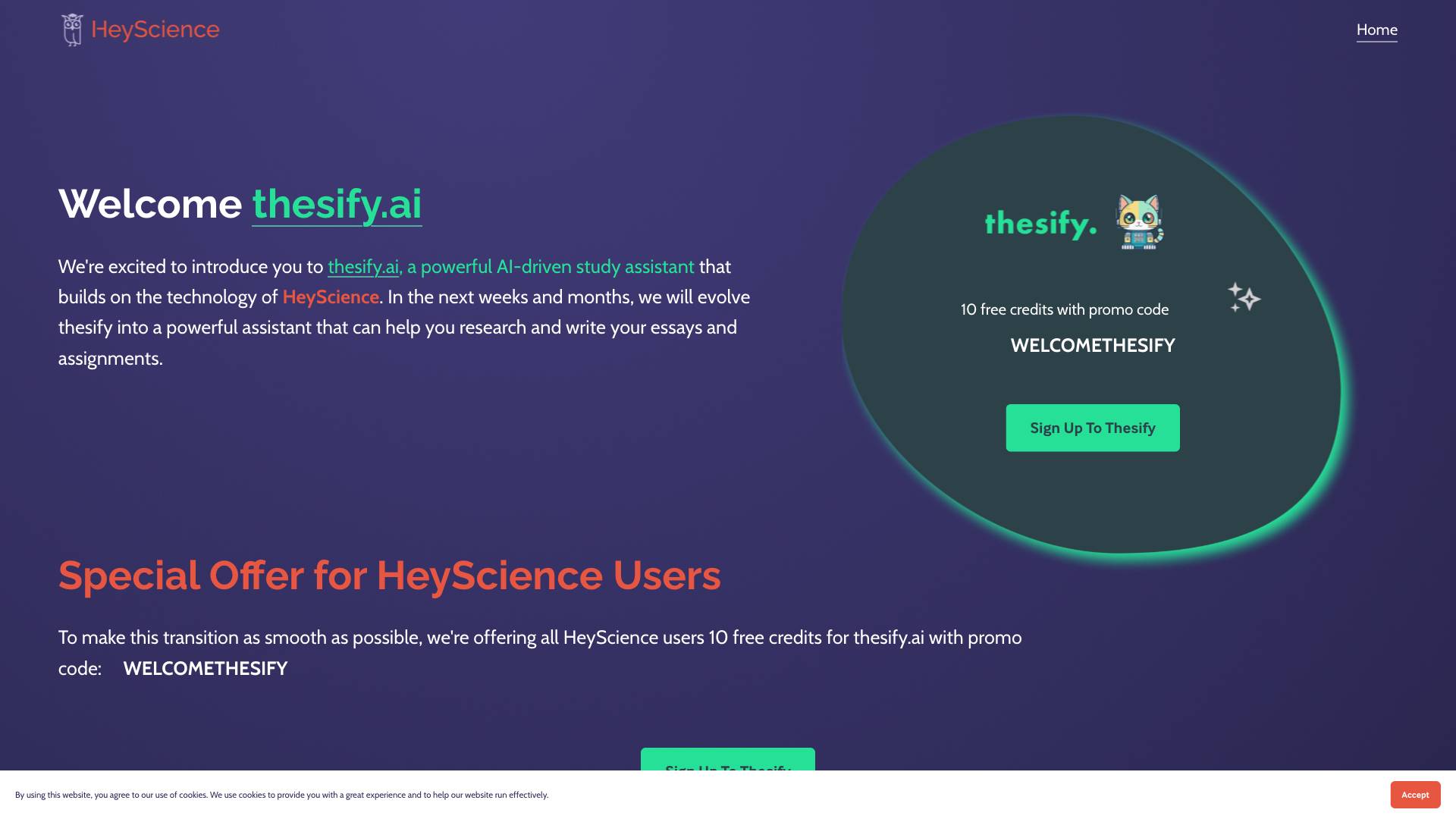 HeyScience Screenshot