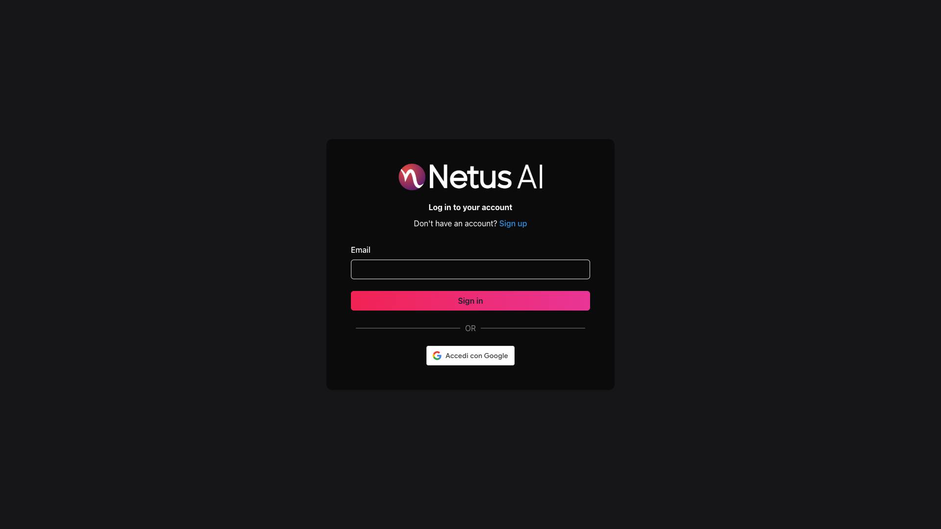 Netus AI Screenshot