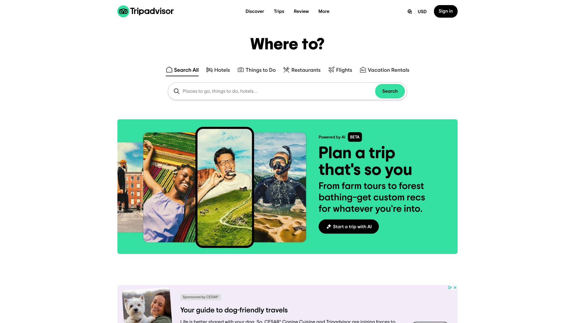 TripAdvisor Screenshot