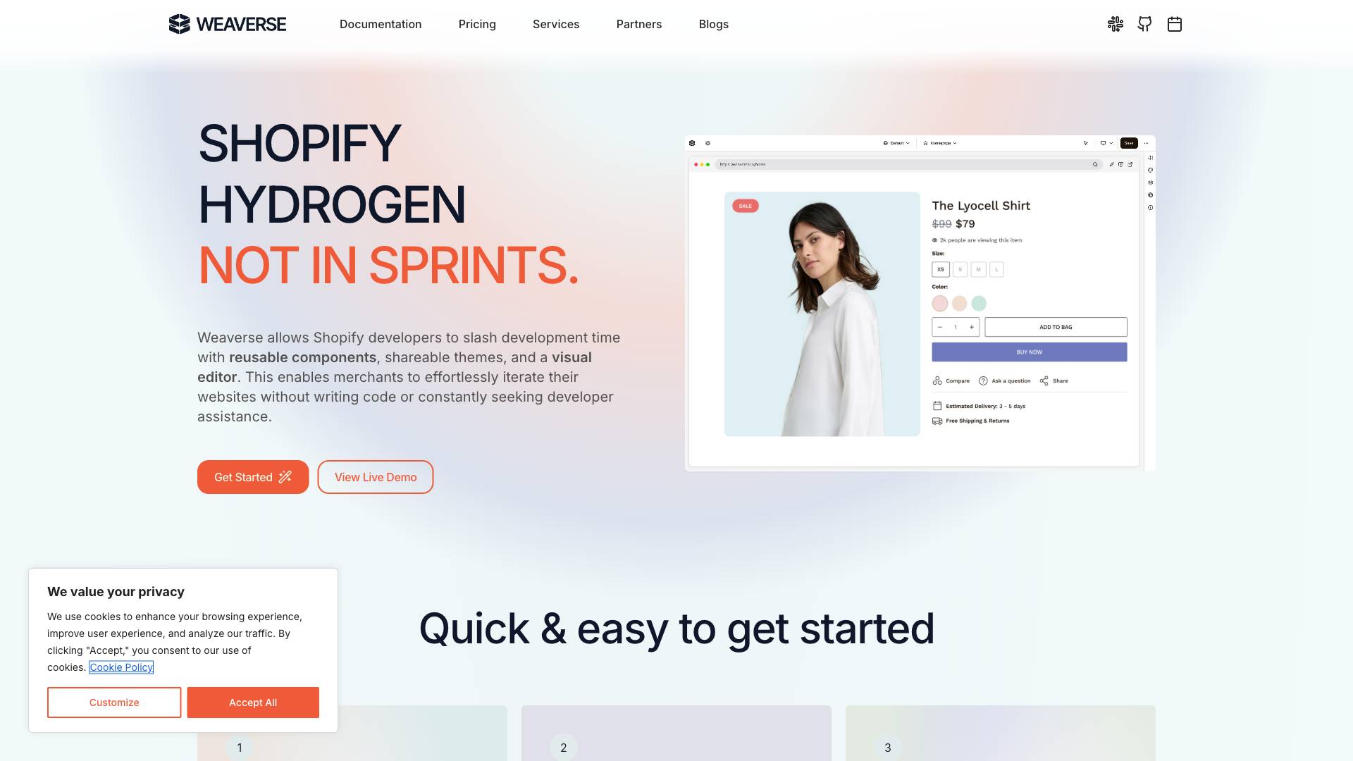 Weaverse Screenshot