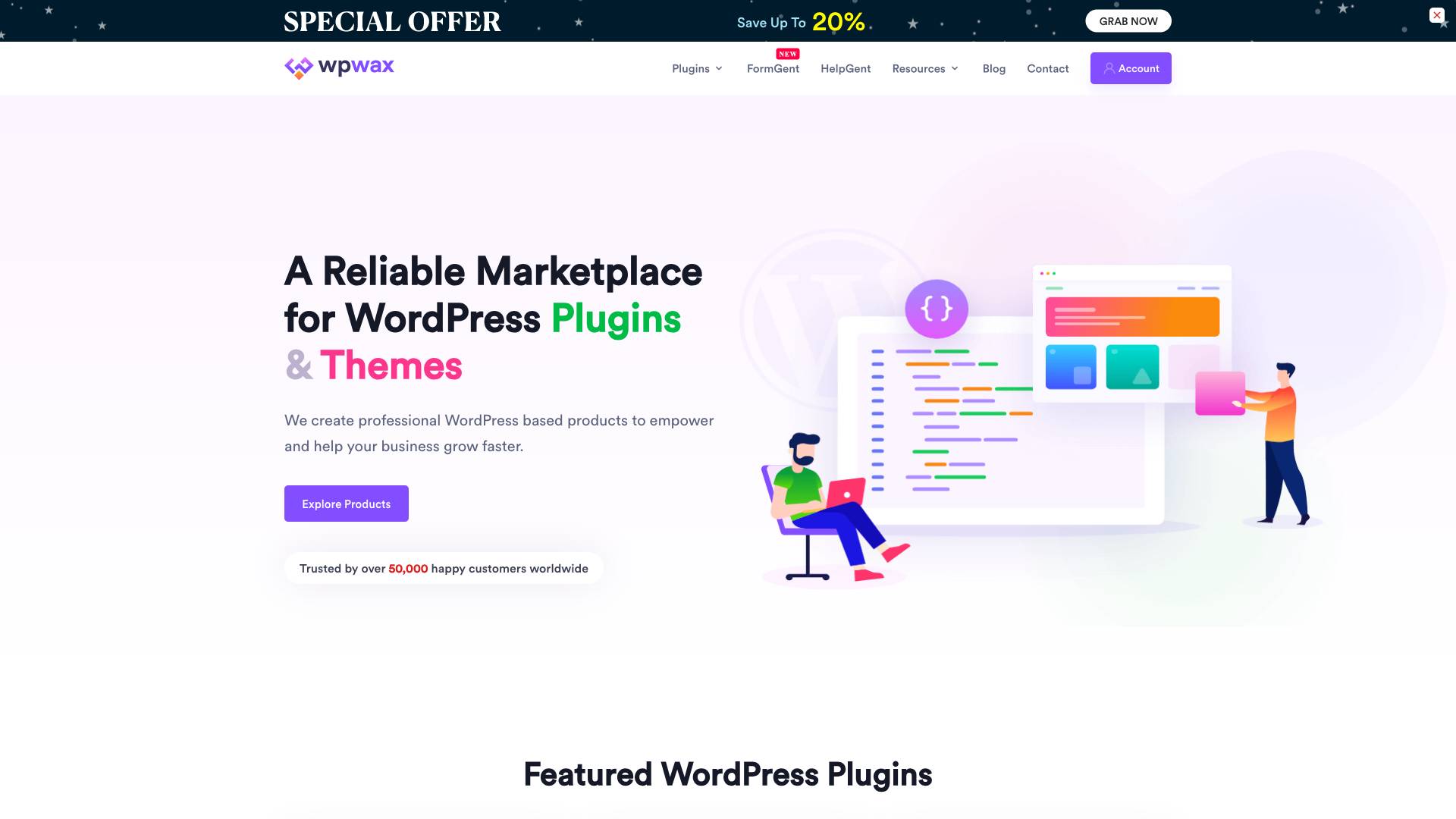 WpWax Screenshot