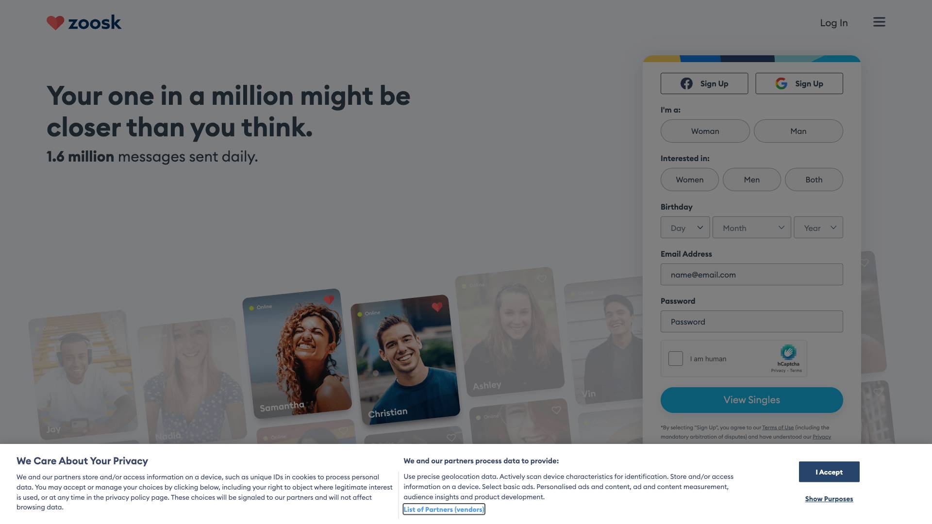 Zoosk Screenshot